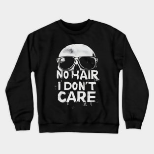 Funny Bald Man Vintage Grunge Crewneck Sweatshirt